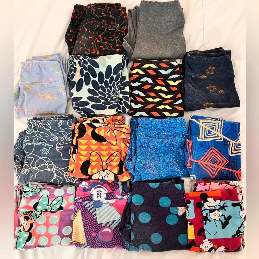 14 kids LuLaRoe leggings.